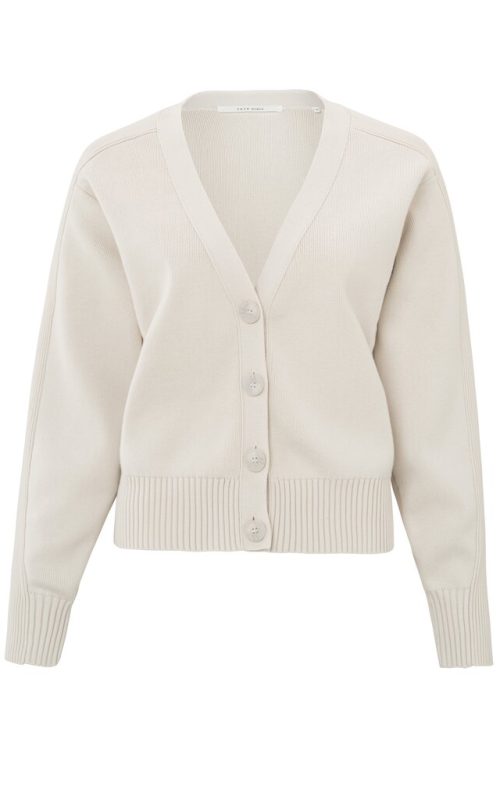 YaYa Cardigan with rib detail