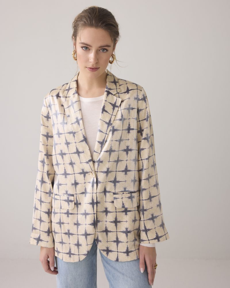 Summum Woman Blazer tie dye check - Afbeelding 2