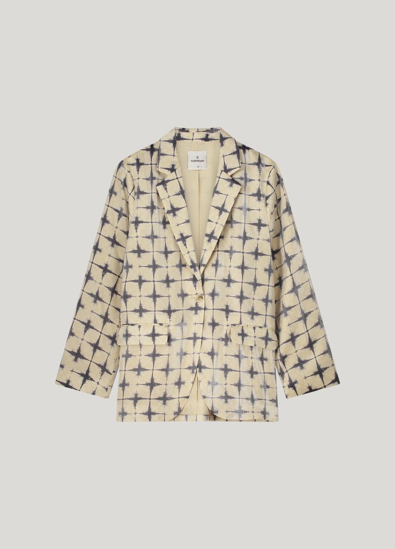 Summum Woman Blazer tie dye check - Afbeelding 6