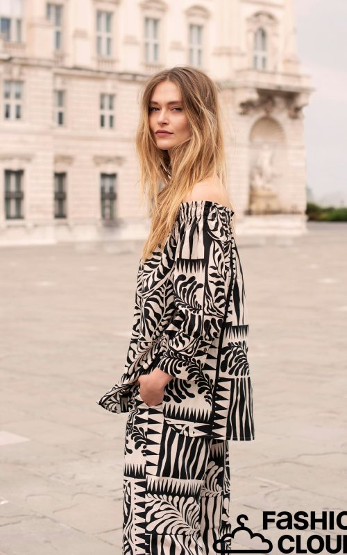 summumwoman Blouse two tone print
