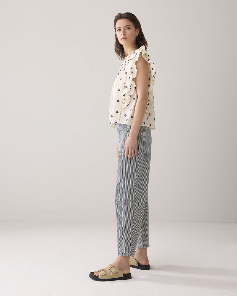 summumwoman Tapered jeans indigo stripe denim - Afbeelding 2