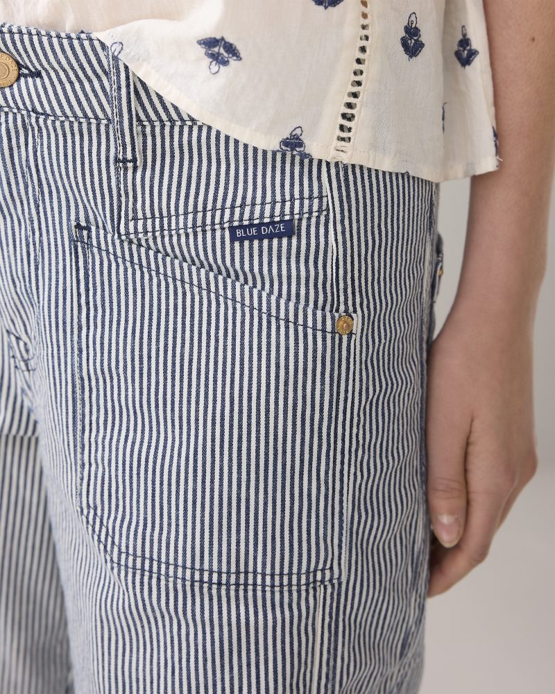 summumwoman Tapered jeans indigo stripe denim - Afbeelding 4