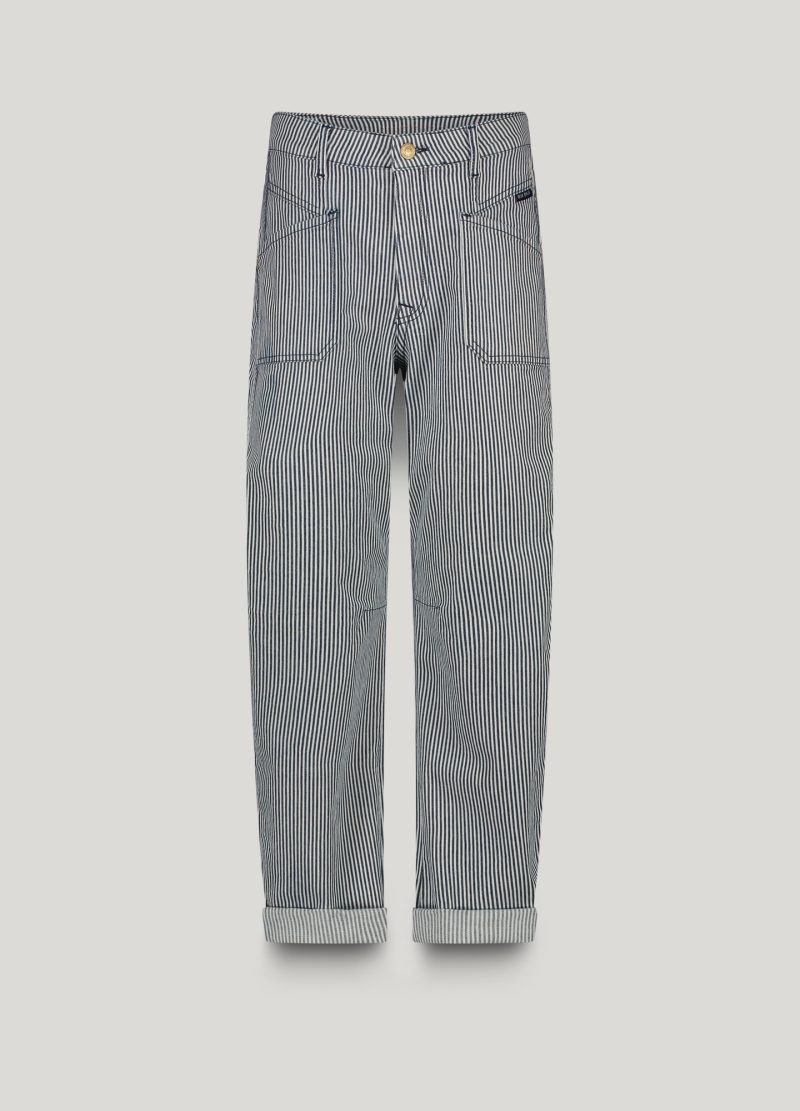 summumwoman Tapered jeans indigo stripe denim - Afbeelding 5