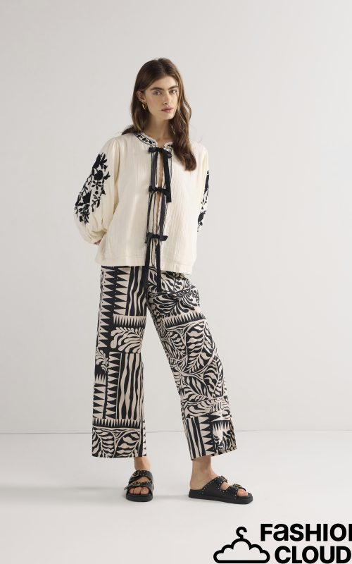 summumwoman Trousers two tone print
