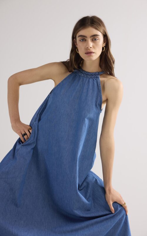 summumwoman Denim dress light cotton denim